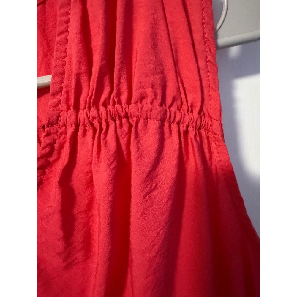 A New Day Peplum Top Womens XS Coral Red V-Neck‎ Sleeveless - Picture 6 of 6